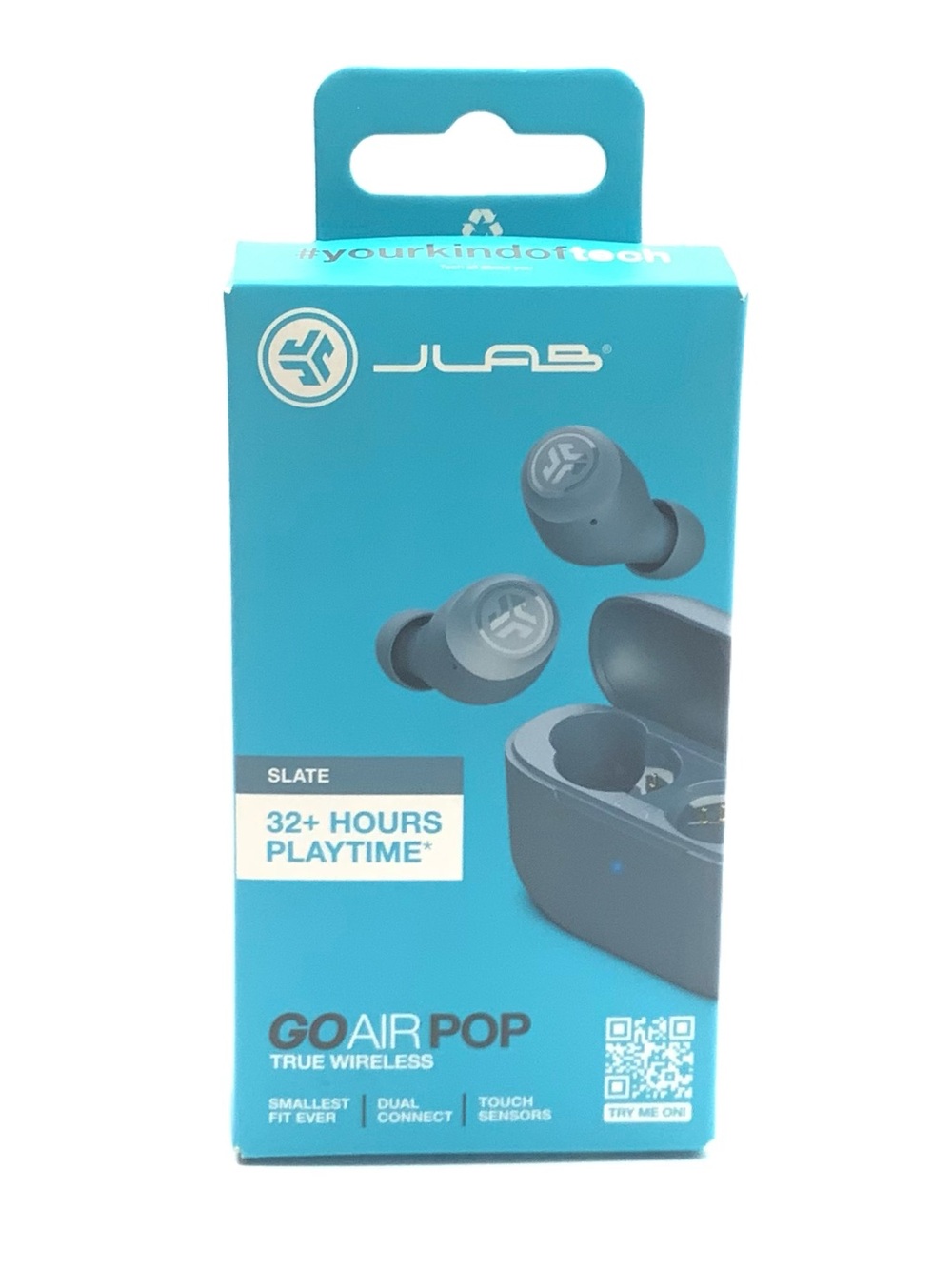 JLab GO Air Pop True Wireless Earbuds in Slate - NWT